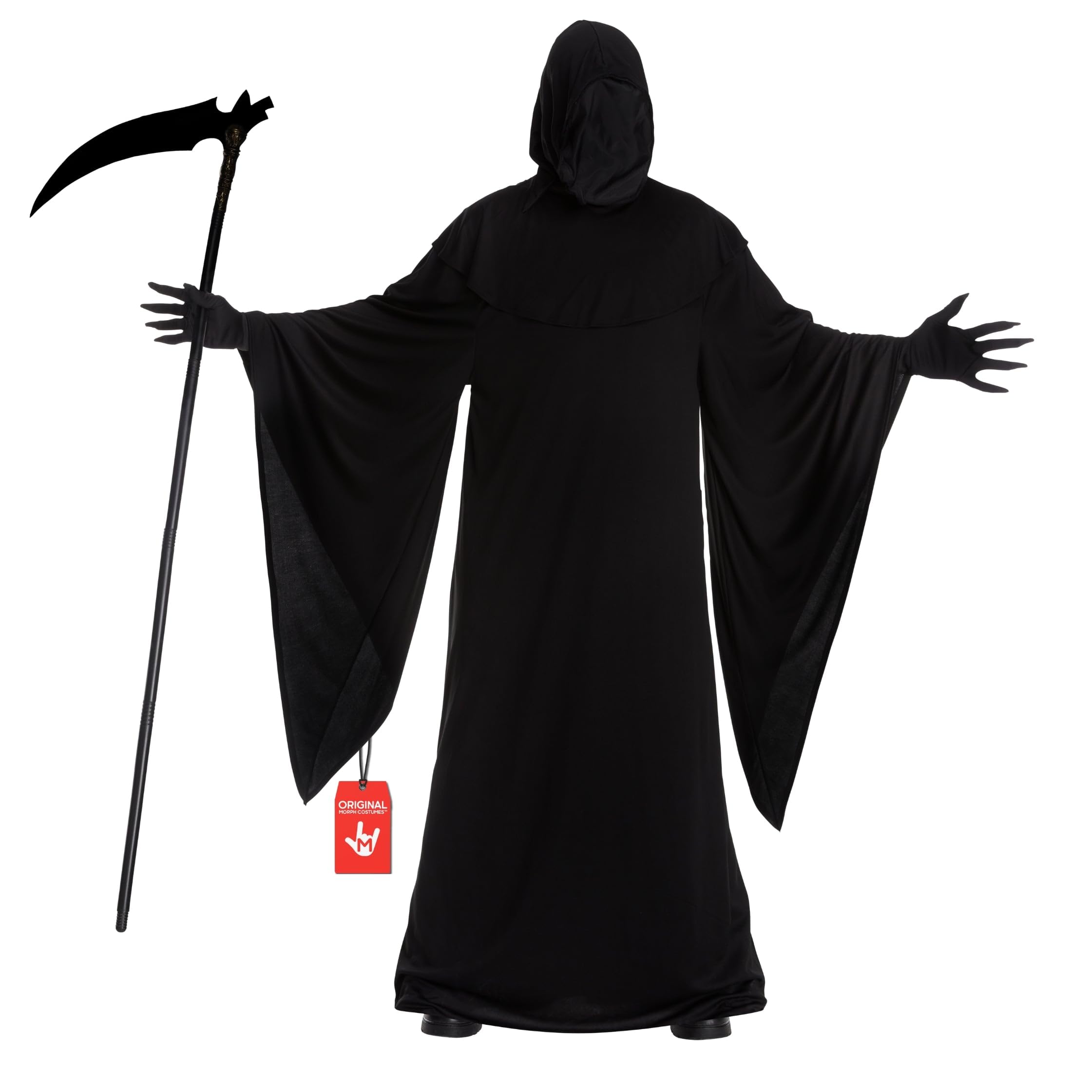 Morph Grim Reaper Costume Adult, Grim Reaper Mens Costume, Mens Halloween Costumes Adult Scary, Fancy Dress For Adults