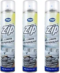 Kit 3 Spray Limpa Estofados ZIP My Place, 300ml, Limpeza Profunda para Tecidos e Estofados, Fácil Aplicação