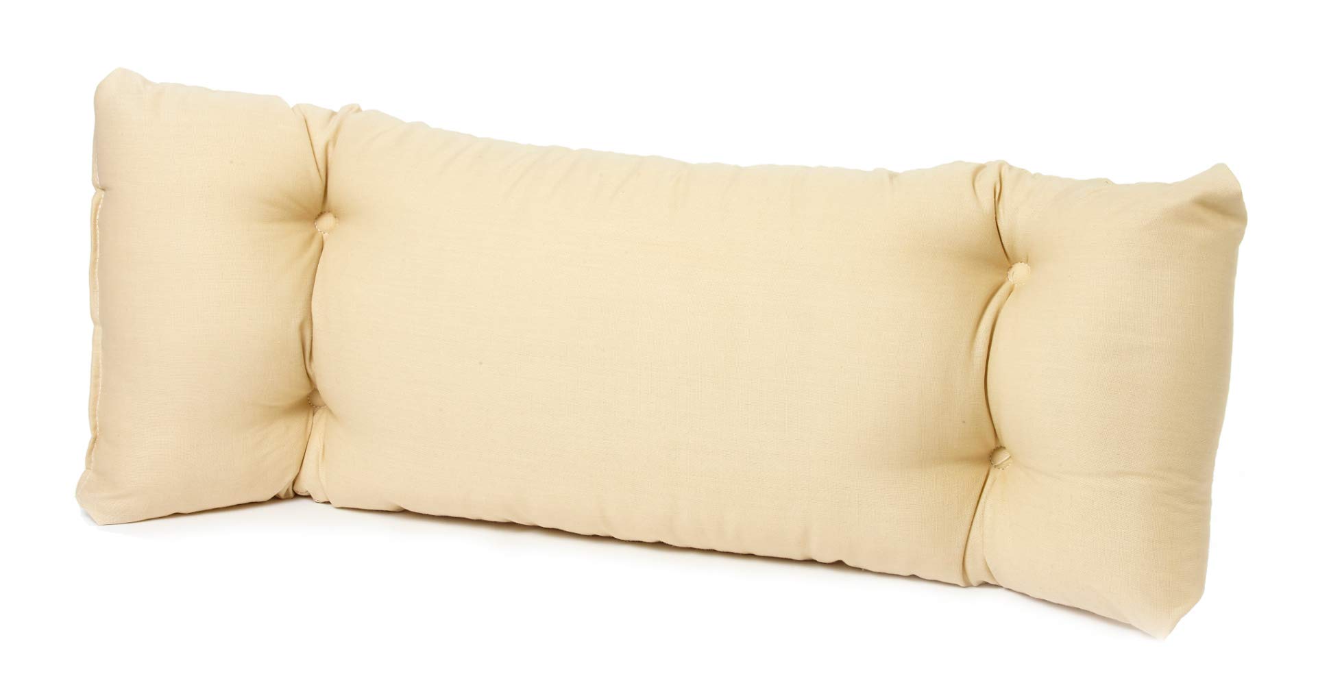 Diana Cowpe Lumbar/Lower Back Support Cushion | Universal Fits Most Chairs | 3 Colours | Non-Allergenic (Cream)