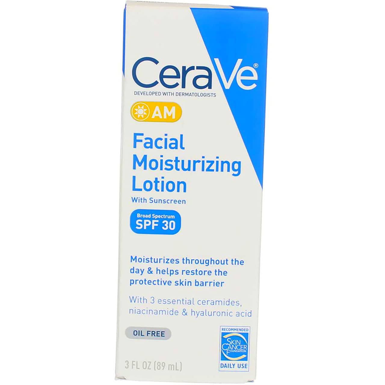 CeraVe Moisturizing Facial Lotion AM, 3 Ounce (Pack of 3) by CeraVe