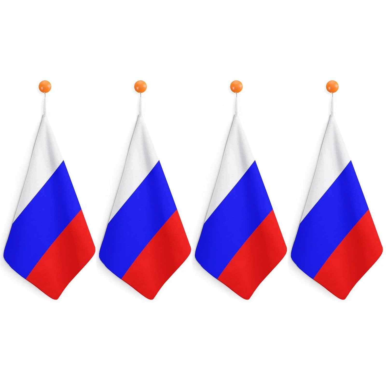 LWORZIIB 4 Piece Hanging Hand Towels, Russian Flag Small Dry Hand Towel for Kitchen Bathroom