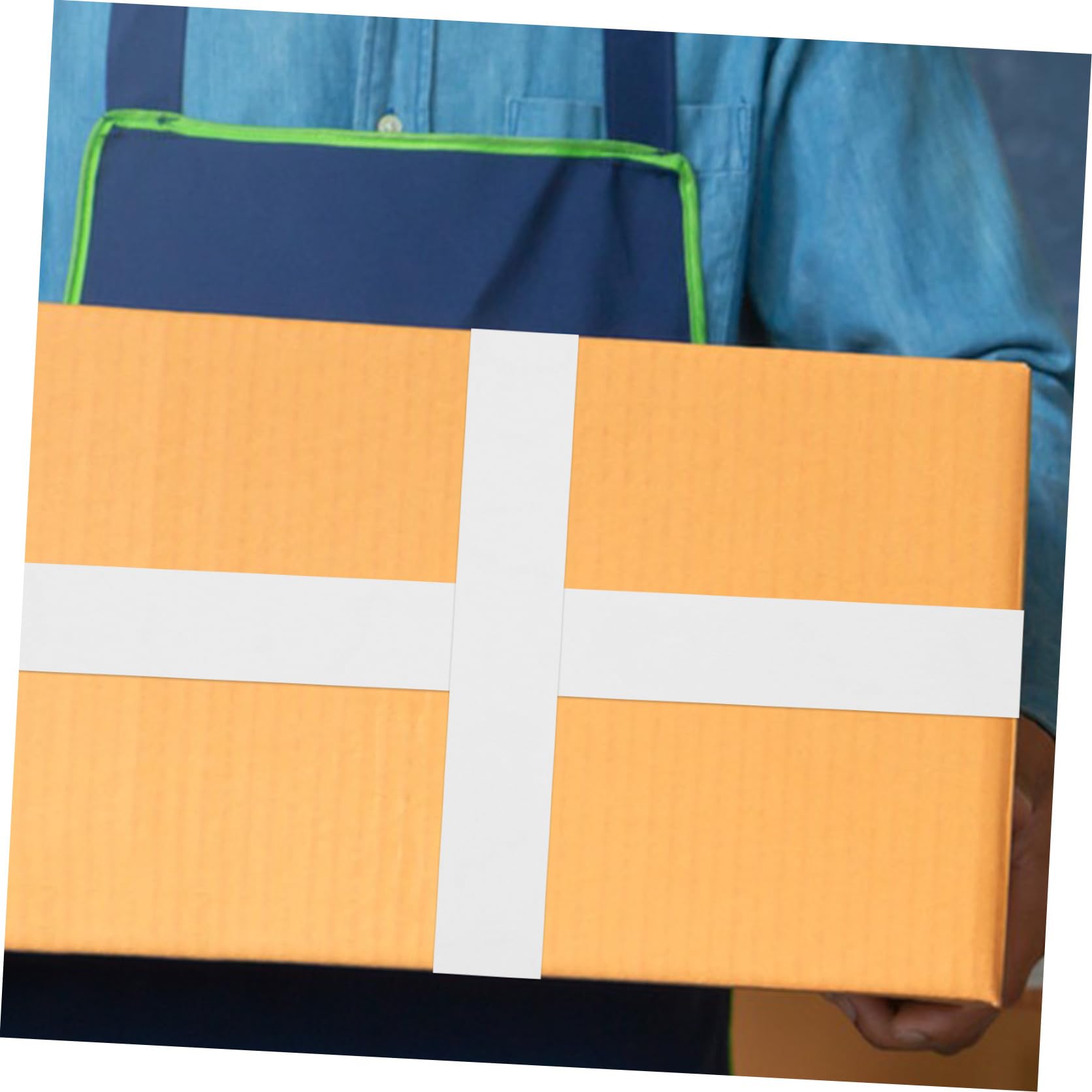 SHINEOFI Ruban Adhésif D'emballage Blanc 45 Mm x 30 m Double Rouleau, Papier Kraft Mat Inscriptible, Ruban Adhésif Renforcé Multi-usages Pour Scellage Et Expédition Des Colis