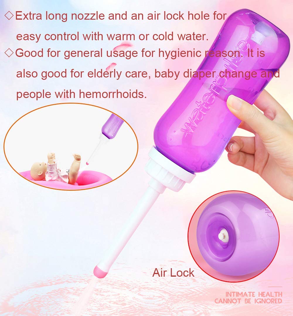 Travel Bidet iBzera Portable Handheld Bidet Bottle - Bathroom Toilet Bidet Cleaner Bottom Spray Wiper Personal Hygiene Refresher — view 7