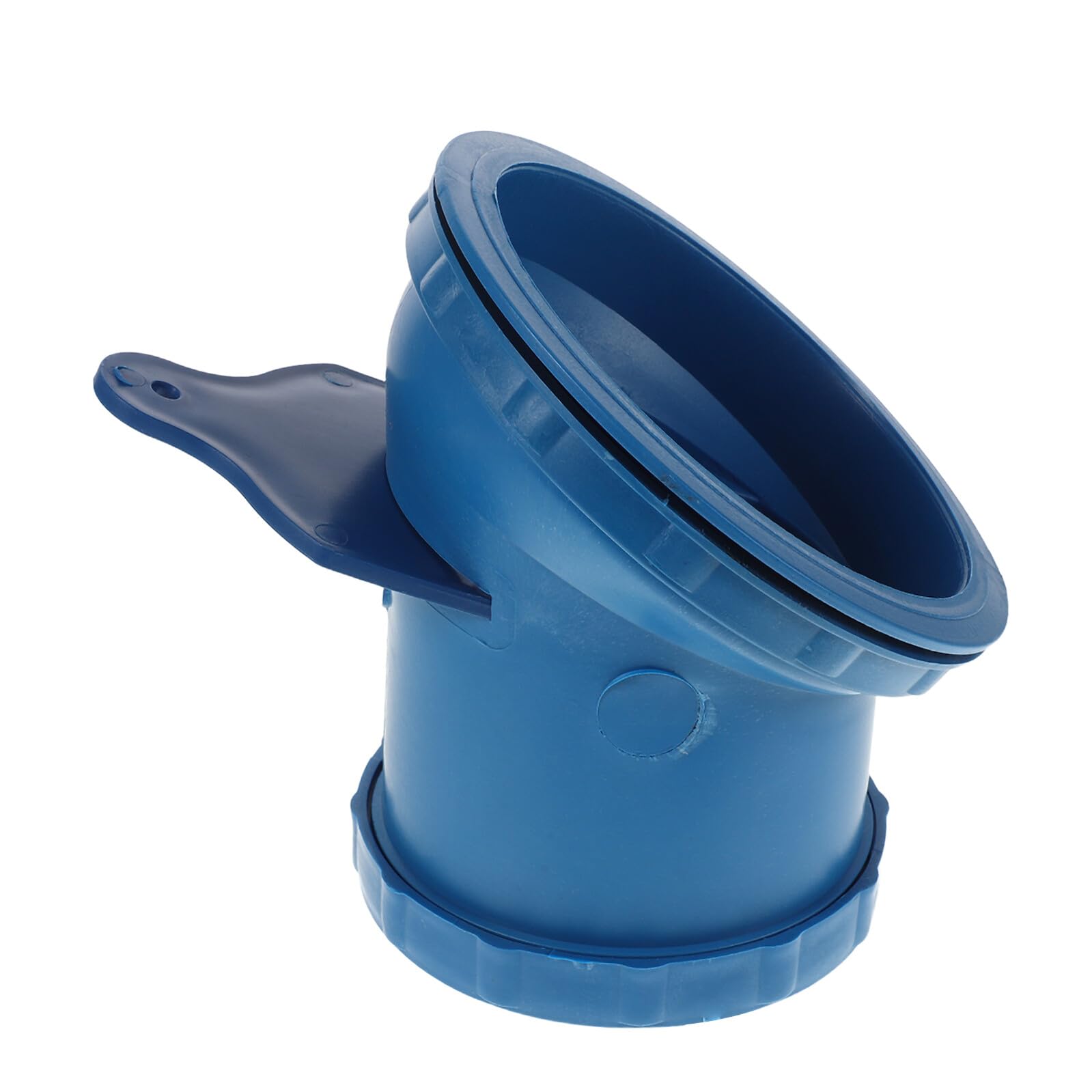 iplusmile Vanne de Déchargement de Fût de Stockage de Céréales en Plastique Bleu, Grosse Capacité, Facile à Entretenir, Sortie pour Silo à Grain et Riz