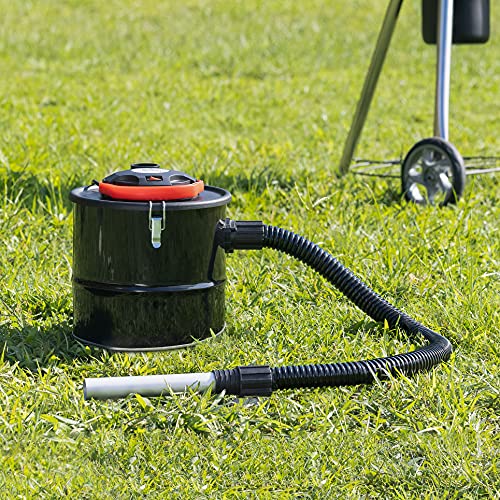 Navaris Aspirador de Cenizas de 10L - Aspiradora de Ceniza al vacío con Filtro HEPA de chimeneas Estufas Horno de leña Chimenea eléctrica - imagen 2