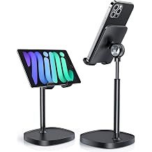 LISEN Cell Phone Stand Phone Holder for Desk, Gaming for Nintendo Switch | Black Desk Accessories, Gaming Accessories for Nintendo Switch, Computer Accessories, PC Accessories, iPad Stand, Desk Decor