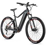 29 Zoll E Bike MTB Leader Fox Altar Mittelmotor 95Nm 720Wh Grau Orange Rh 55cm
