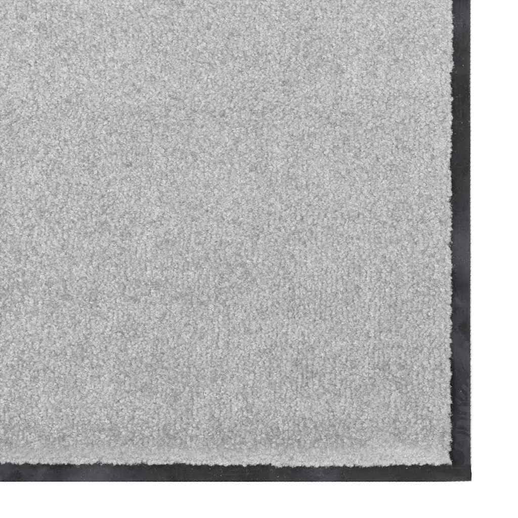 INLIFE Fußmatte Grau und Schwarz 120 x 300 cm Polypropylen und Vinyl,Heim & Garten,Dekoration,Fußmatten,Grau,12 KG,4100775