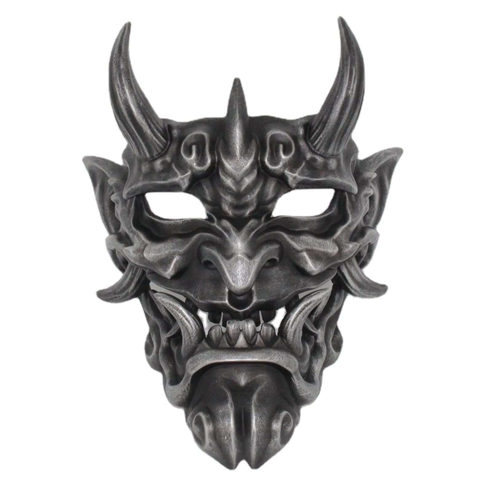 Buy Japanese Hannya Halloween Mask, Red Prajna Mask, Samurai Oni Mask