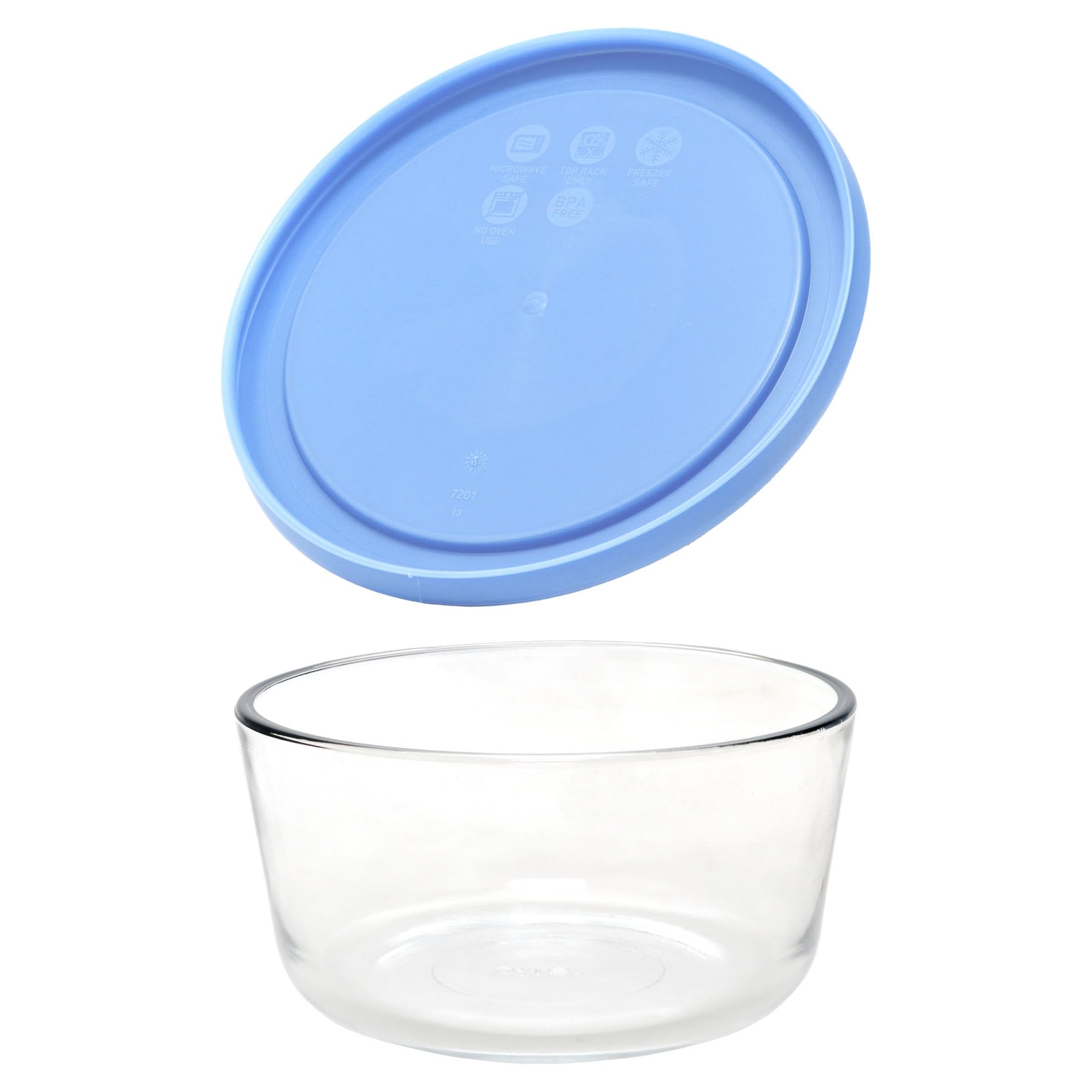 Amazon.com: Pyrex 7201 4-Cup Glass Bowl and 7201-PC Blue