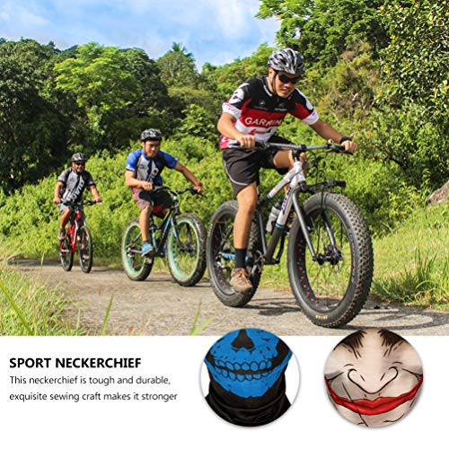 KESYOO 4Pcs Pescoço Polaina Capa de Rosto de Halloween Sol Vento Proteção Contra Poeira Tubo Motocic