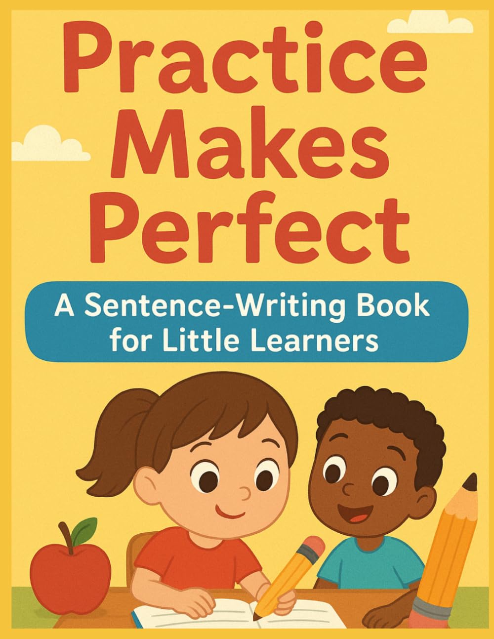 Practice Makes Perfect: A Sentence Writing Book for Little Learners (Kids 4-7), 100 Sentences, Sight Words, Practice writing paper for kids, ... lines paper, first grade practice workbook