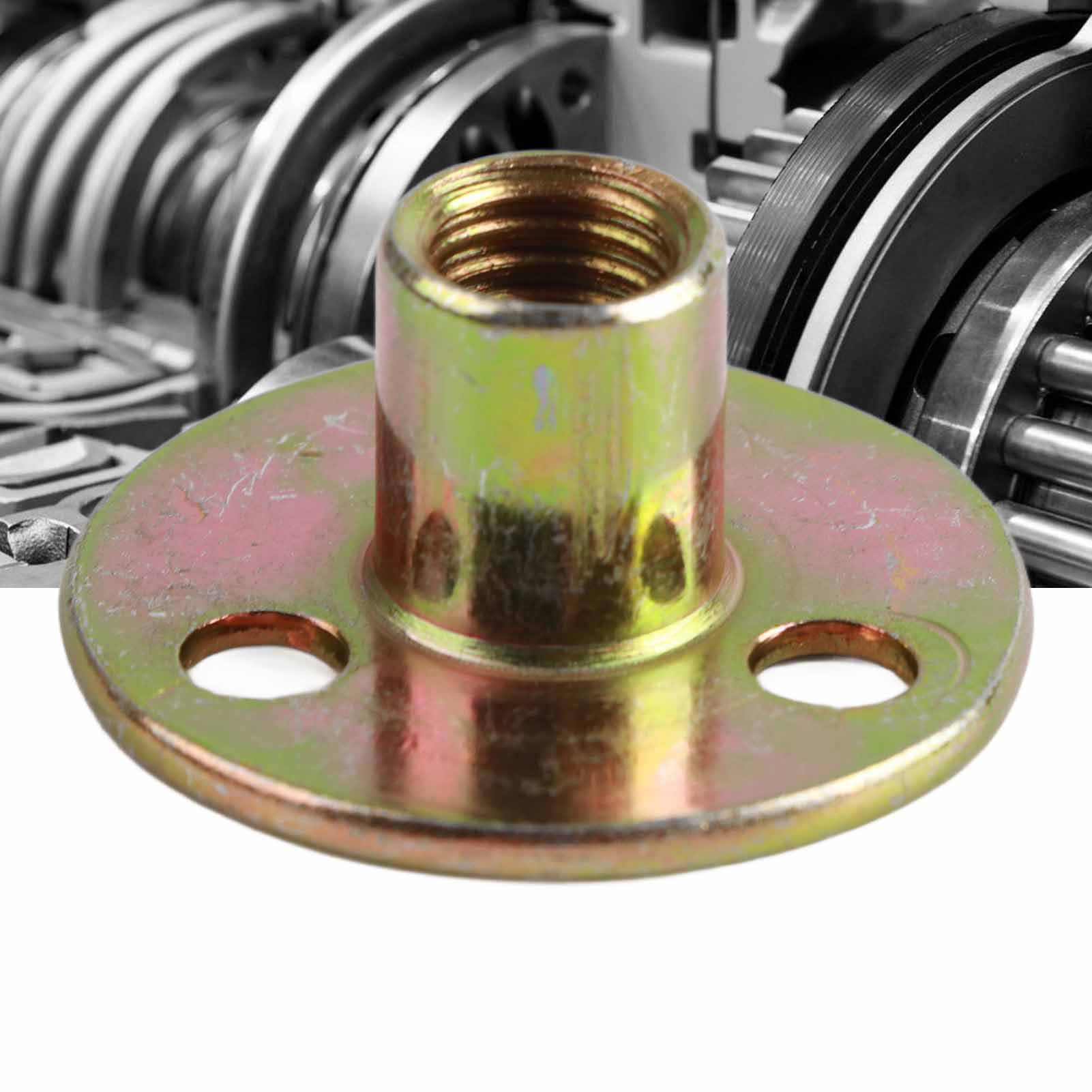 Dado a Base Rotonda Flangiato 5 Pezzi M6 M8 M10 Ferro Zincato