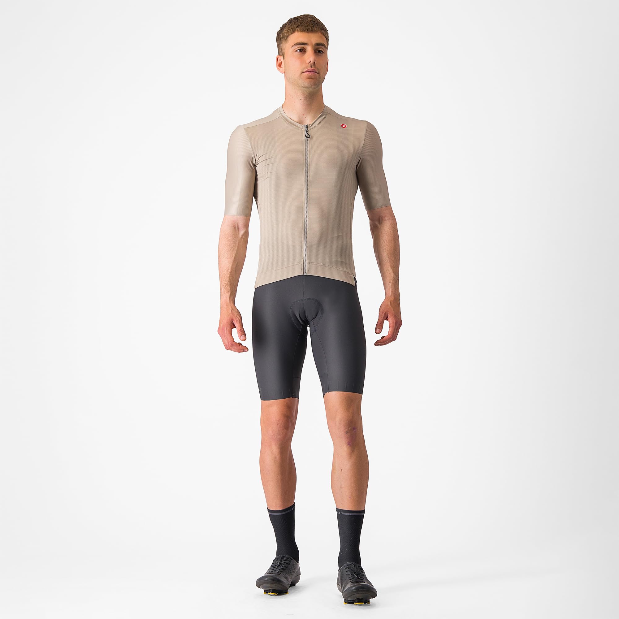 CASTELLI Espresso koszulka techniczna męska, Glina/czarny, XS