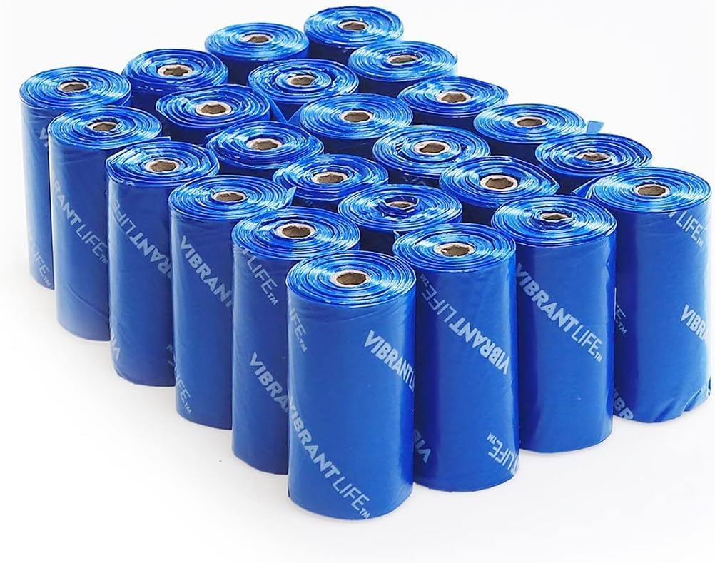 Vibrant Life 360 PET WASTE BAGS | DURABLE | LEAK-PROOF | 24-ROLLS | Dog Suppies