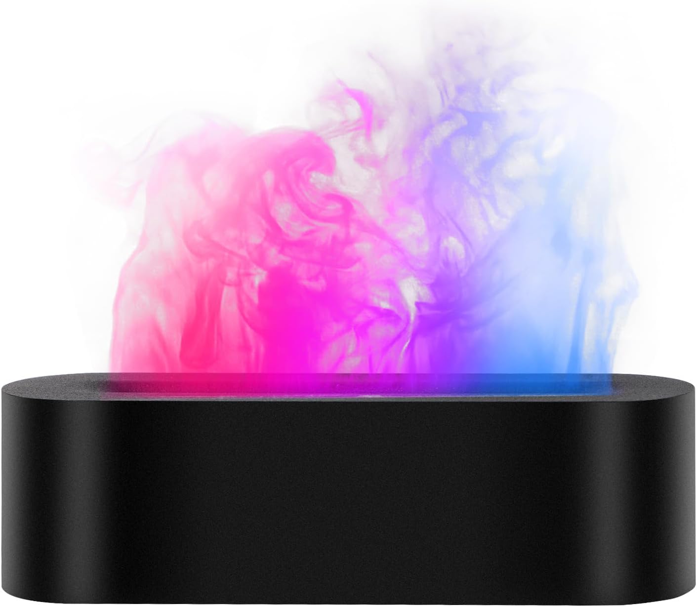 Essential Oil Diffuser with Fireplace Flame, Ultrasonic Cool Mist Humidifier for Aromatherapy, 7 Colors Light, Timer & Auto Shut-Off, Ultra Quiet for Home, Bedroom, Gift (150ml, Black)