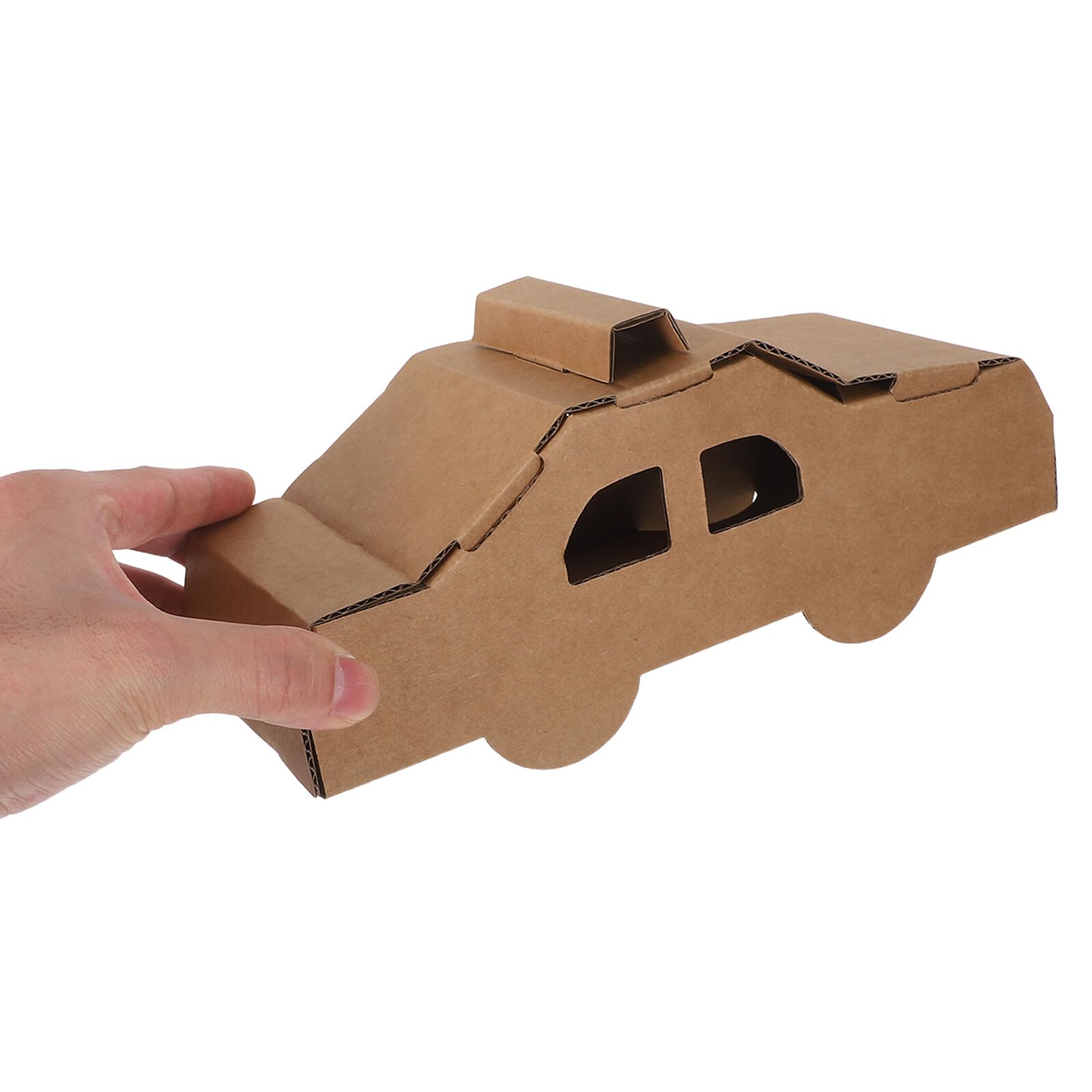 3 Teiliges Bastelset Mit Modellautos Aus Pappe Unfertige Papierfahrzeuge Spielzeugautos Für Kleinkinder Khaki