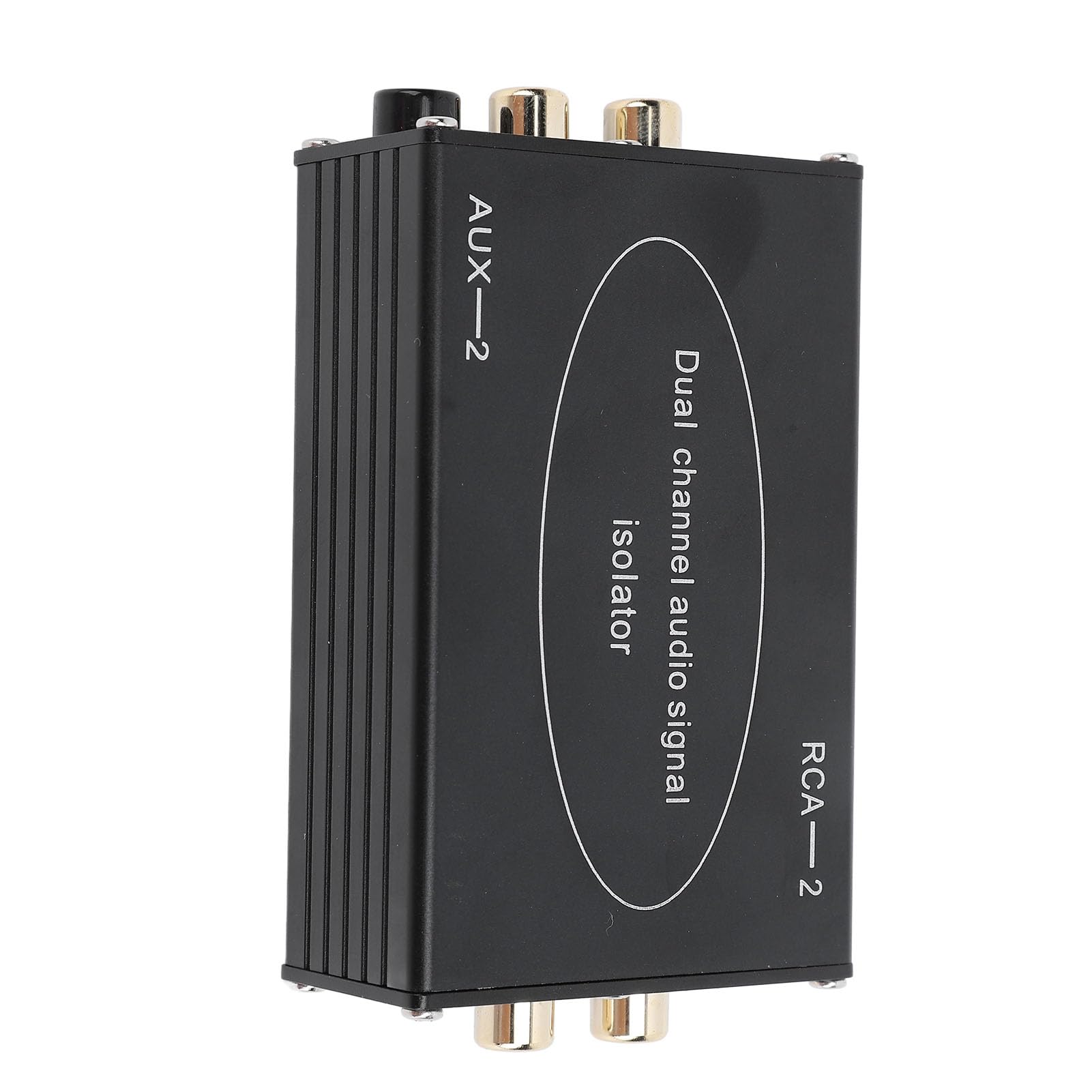 Aislador de Bucle de Tierra de Audio Dual R CA, Aislador de Señal de Audio de Doble Canal con Estéreo de 3,5 Mm y Conector de Sonido AV para Altavoz de Coche, Altavoz Doméstico