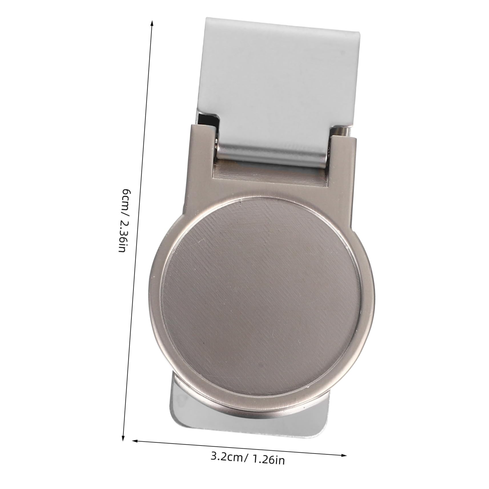 DOITOOL Stainless Steel Clip Supplies Office and Stationery Clamp for Tags Clip Simple Clips Shape Cash Clip Key Practical Clip Check Clip Storing Silver