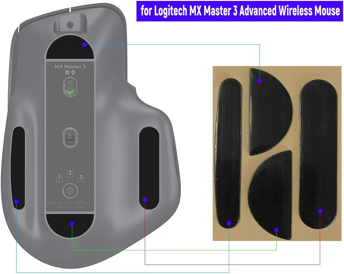 Mouse Skatez / Mouse Feet for Logitech MX Master 3 Advanced Wireless Mouse