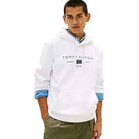 Tommy Hilfiger Uomo Felpa con Cappuccio Brand Love con Tasca a Marsupio