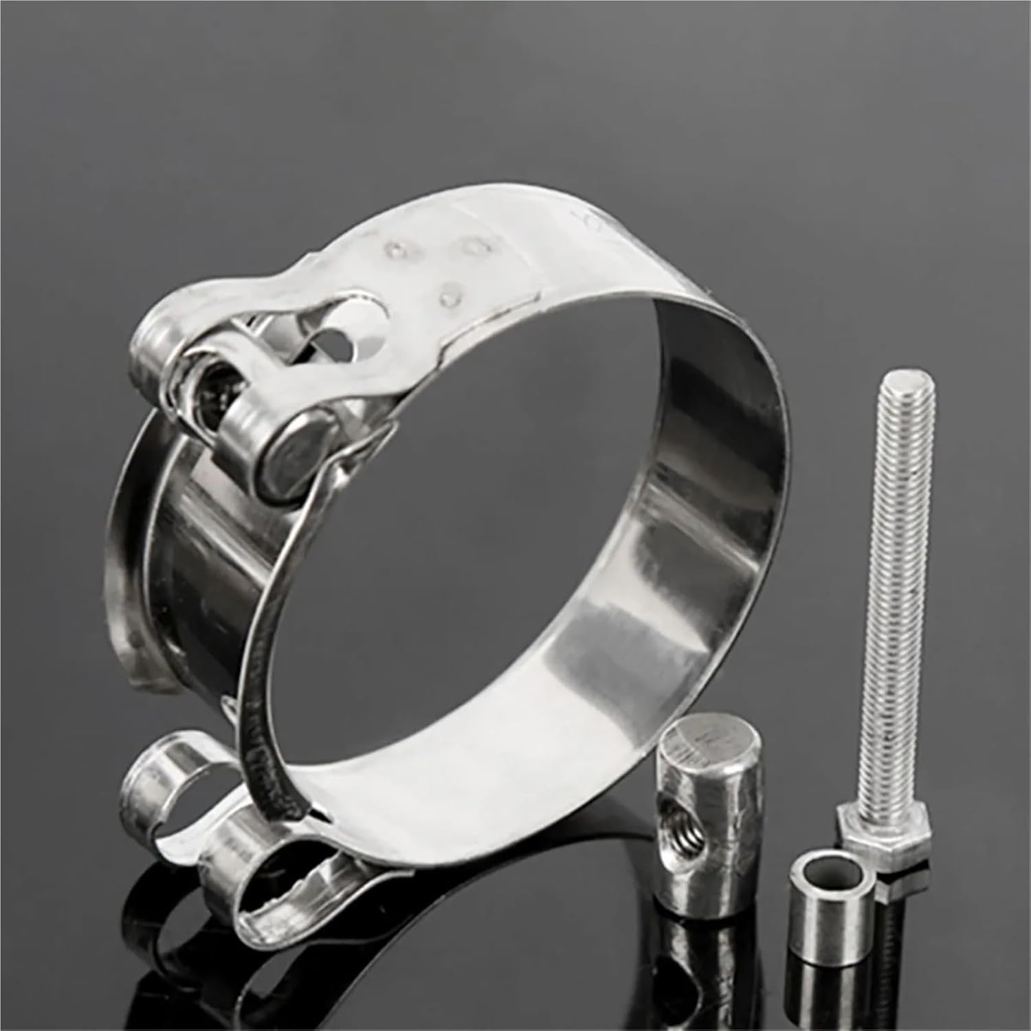 304 Stainless Steel Thickened Strong Fixed Pipe Clamp(1pcs 44-47mm)