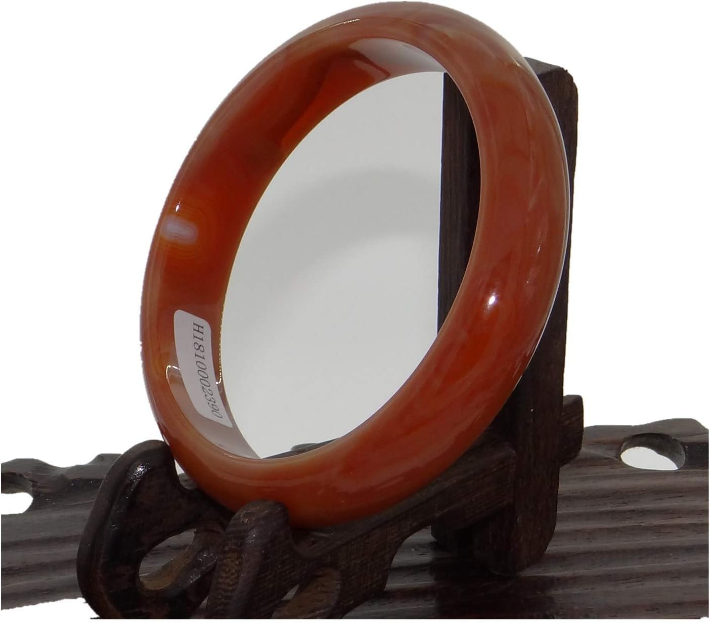 2.5" China Certified Nature Red Chalcedony Jade Women's Bangle Bracelets