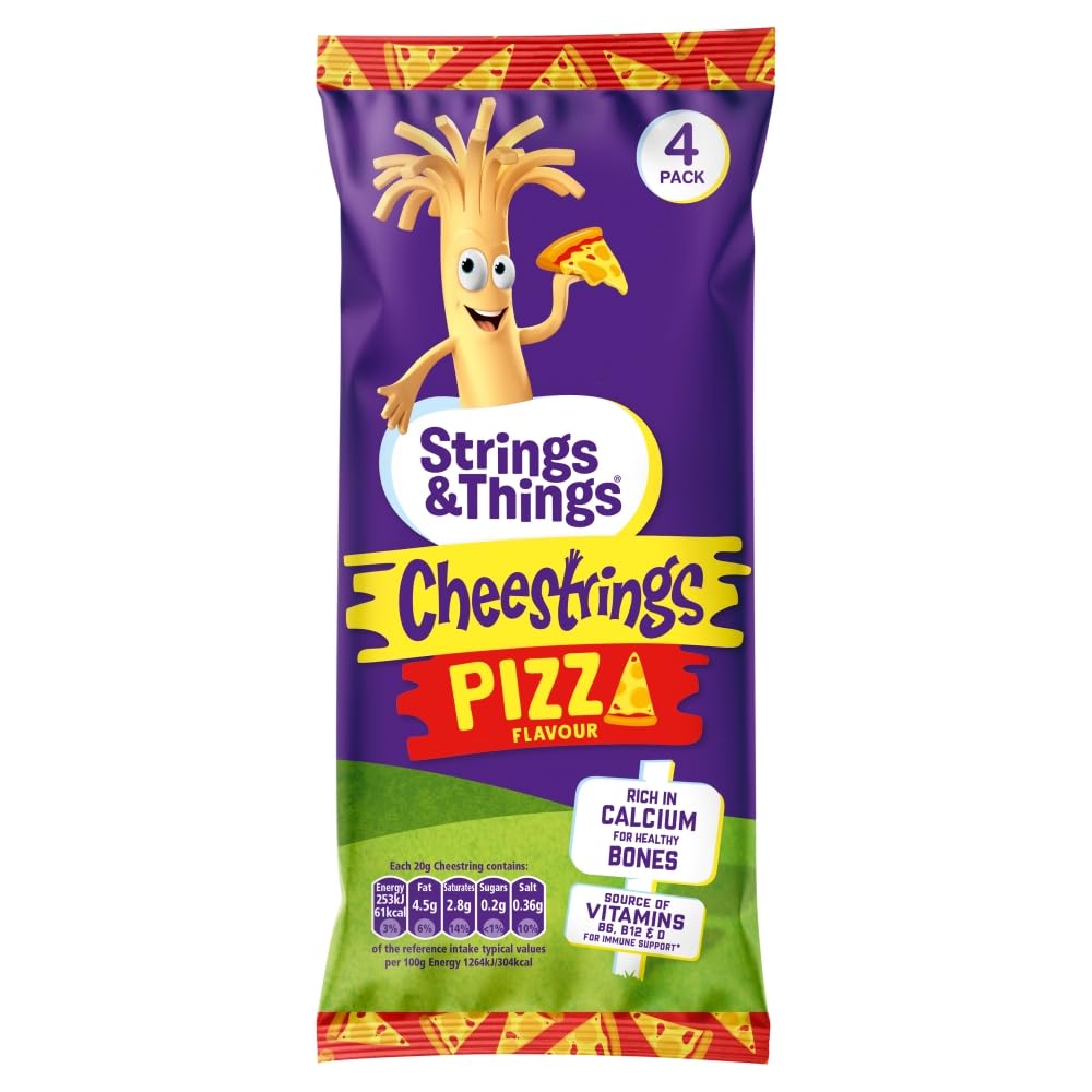 Strings & Things Cheestrings Pizza Flavour 80g