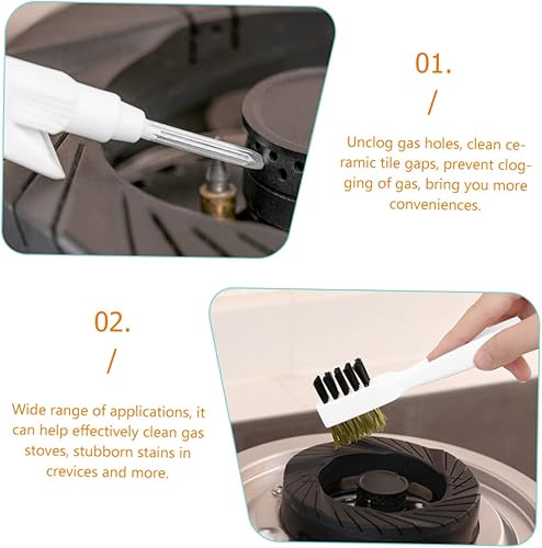 Miniatura 6 de KOMBIUDA Cepillo de limpieza de cocina Limpiador de vidrio Cepillo de limpieza de bañera Escobilla de vidrio Rascador de cacerola Limpiadores Hogar