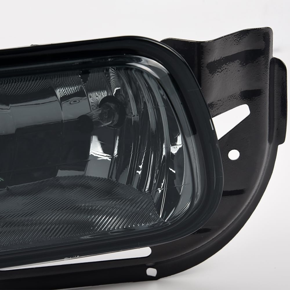 DOTCOM Bumper Fog Lights Driving Lamps Assembly Pair Fit For Dodge Ram 1500 2009-2012/Ram 2500 3500 2010-2018 Fog Lamps w/Bracket CH2594102 CH2595102 55372735AA 55372734AA Smoke Lens