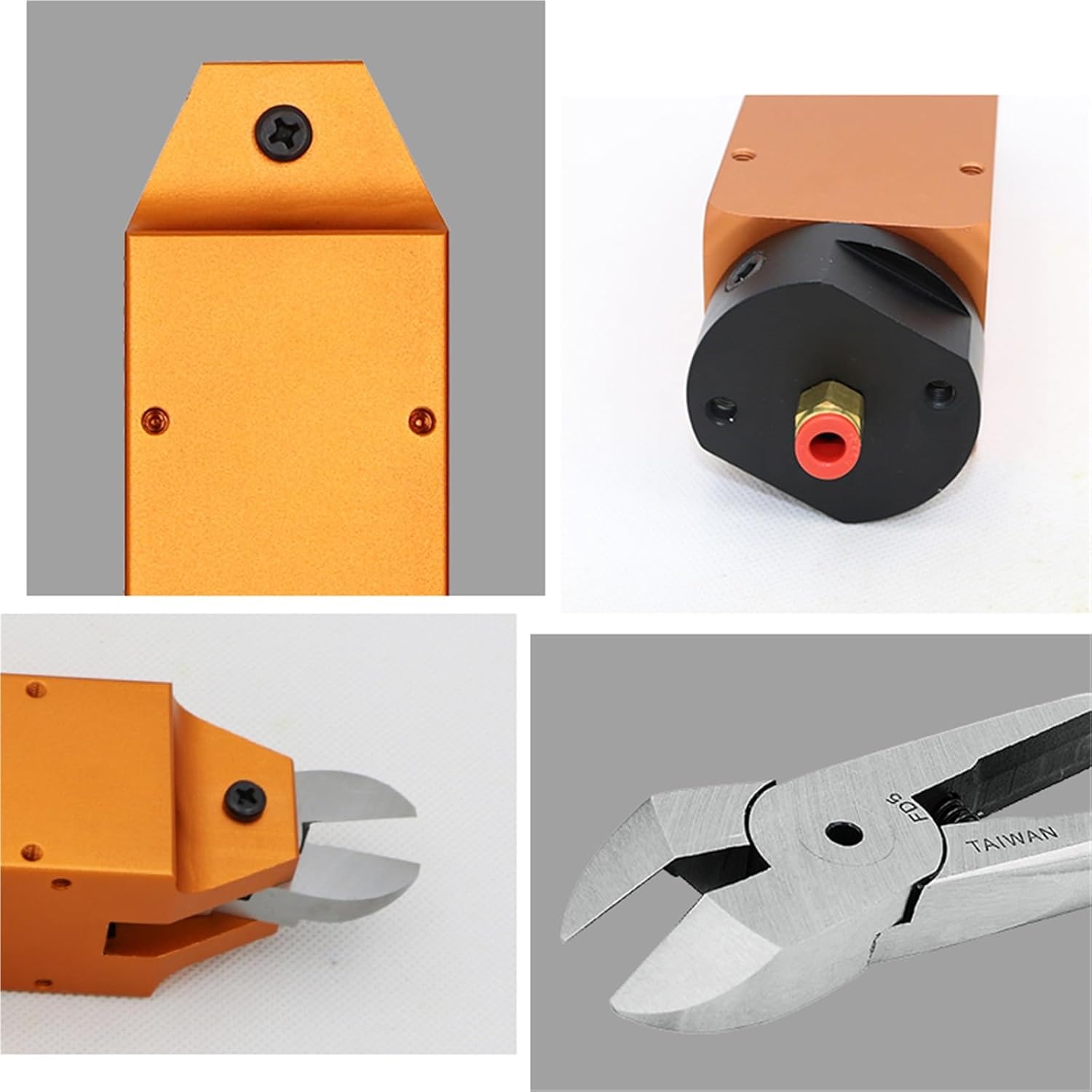 MS-30 Body Pneumatic Air Nippers Scissors Set, Pneumatic Cutting Shears For Metal Wire 3 Styles(MS-30 ZS7P set)