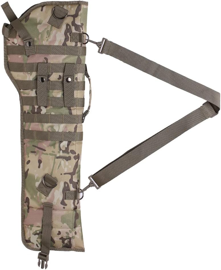 Tactical Rifle Long Carry Backpack Shotgun Scabbard Military MOLLE Ambidextrous Padded Gun Case Long Gun Protection For Hunting Shotting Airsoft