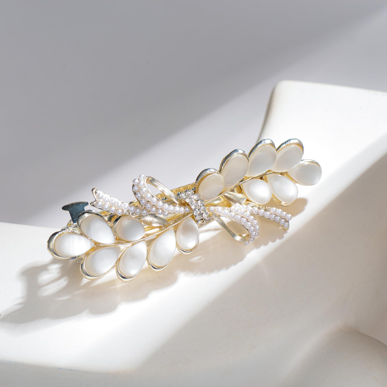 Regalo per la festa della mamma, fermagli per capelli a forma di spiga di grano per donne, forcine in metallo con strass e perle, accessori per capelli per matrimoni, feste di tutti i giorni