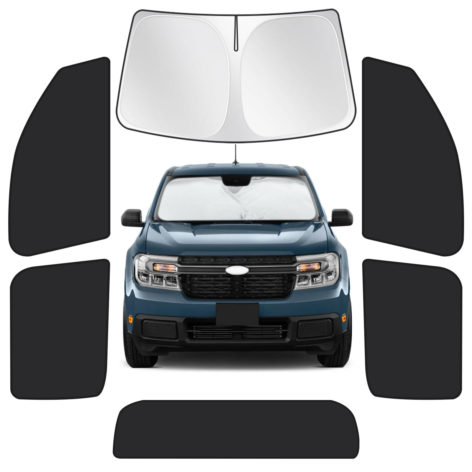 for Ford Maverick 2022–2025 Car Window Shades, 6Pcs Full Window Covers