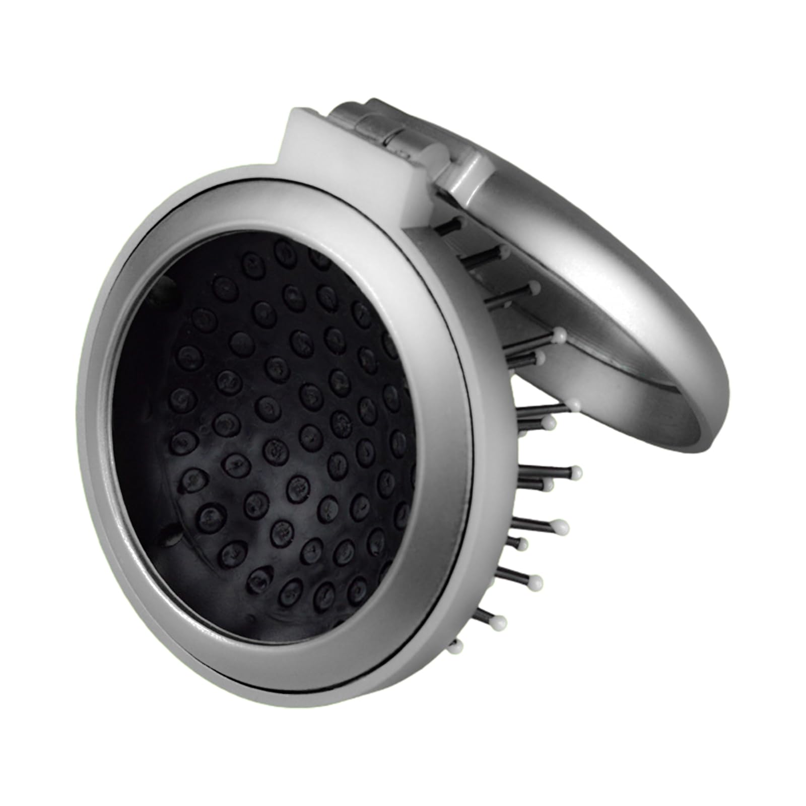 4 Pcs Round Foldable Hair Brush with Mirror - Image 4