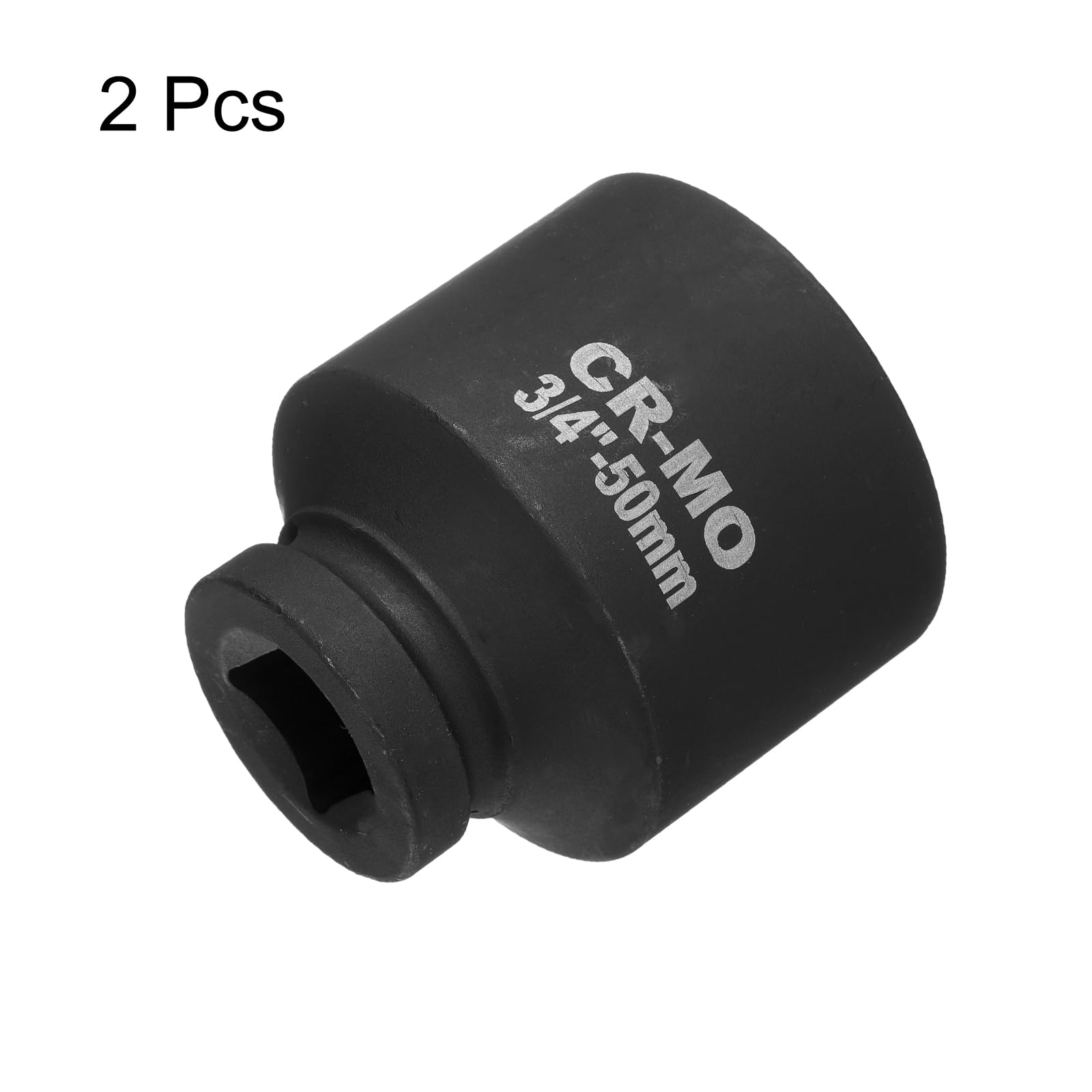 uxcell 2 llaves de vaso de impacto de 12 puntos de 3/4 pulgadas de 50 mm para reparación de automóviles, fácil extracción