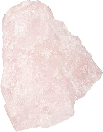 GEMHUB Piedra cruda de cuarzo rosa rosa suelto de 586.45 quilates, piedra preciosa en bruto con certificación natural para vasos, cabines,