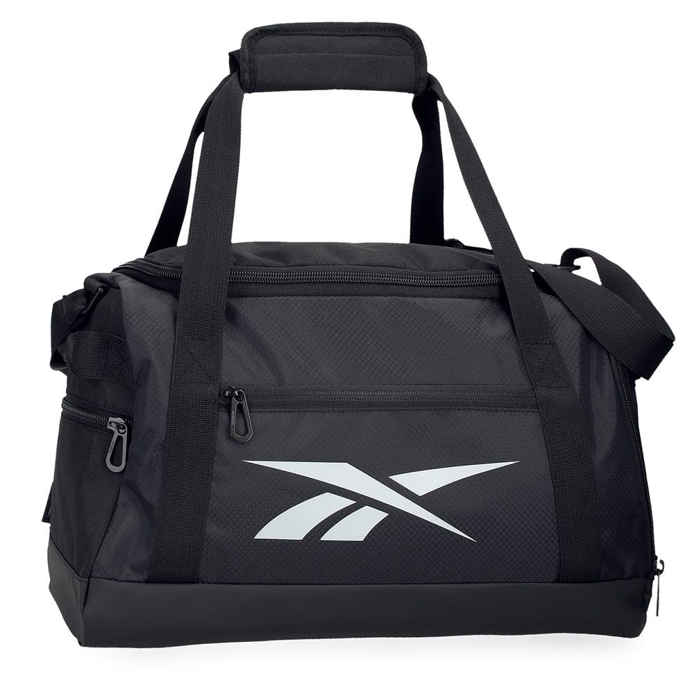Reebok Wayland Borsa da viaggio Nero 40 x 25 x 20 cm Poliestere 20 L by Joumma Bags, Nero, Taglia unica, Borsa da viaggio