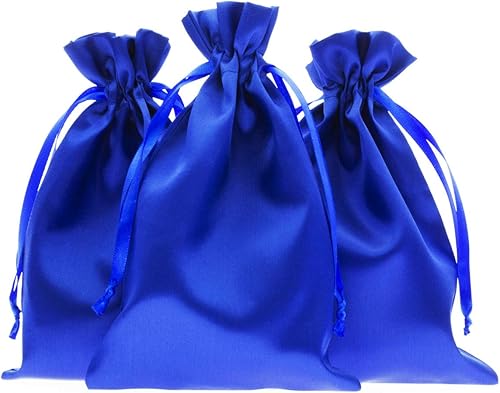 Bolsas de regalo de satén Knitial, bolsas de joyería, bolsas de regalo de boda con cordón,para baby shower, bolsas de regalo de Navidad, 50 por