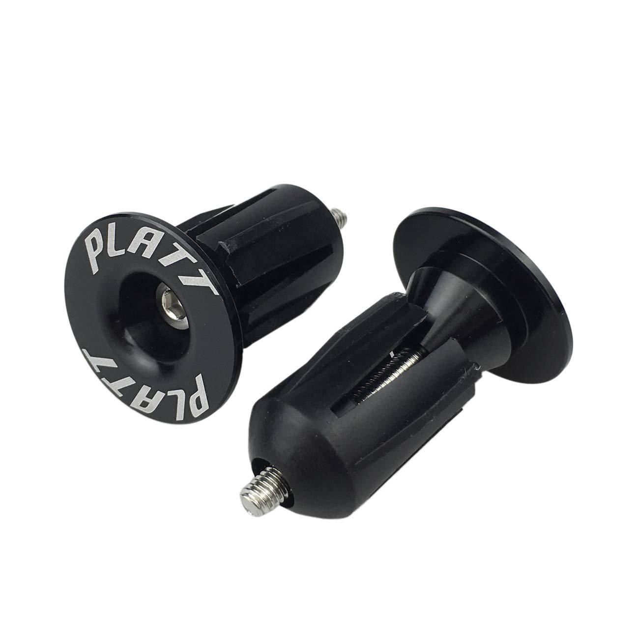 PLATT 1 Paire D’embouts De Guidon Aluminium + Caoutchouc – Pour VTT, Route, BMX – Diamètre Intérieur 17-23,5 Mm – Outil De Montage Inclus