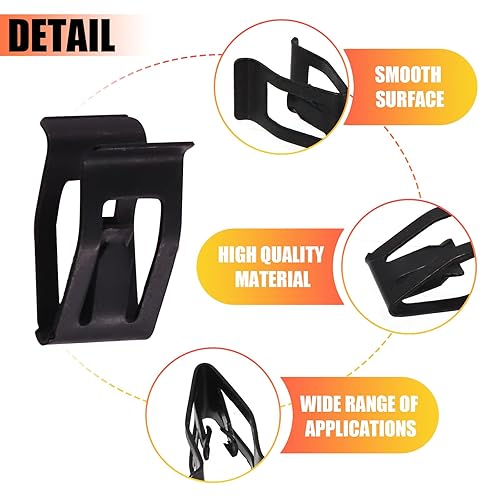 Miniatura 4 de Tanstic Kit de 50 clips de resorte de panel de metal de 10 tamaños, incluye 1 # 2 # 3 # 4 5 # 6 # 7 8 # 9 # 10 # clips de retención de metal