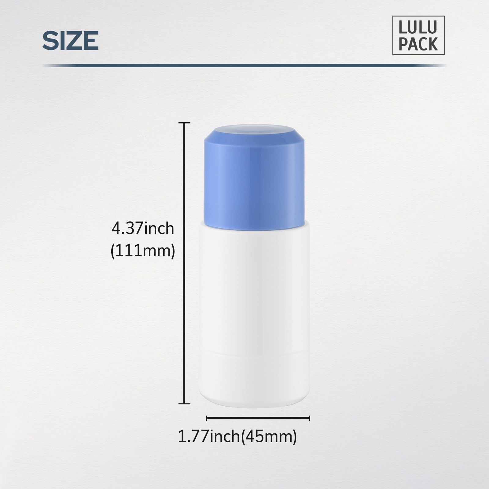Rollerball vacío 75ml contenedor aceite esencial desodorante Roll On botellas aplicador recargable paquete de 3