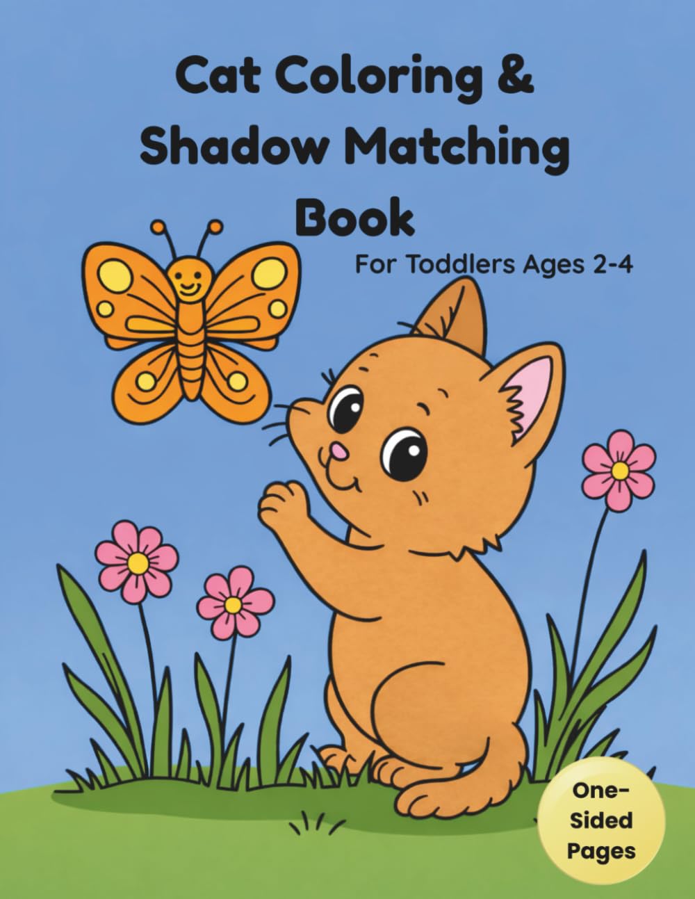 Cat Coloring & Shadow Matching Book