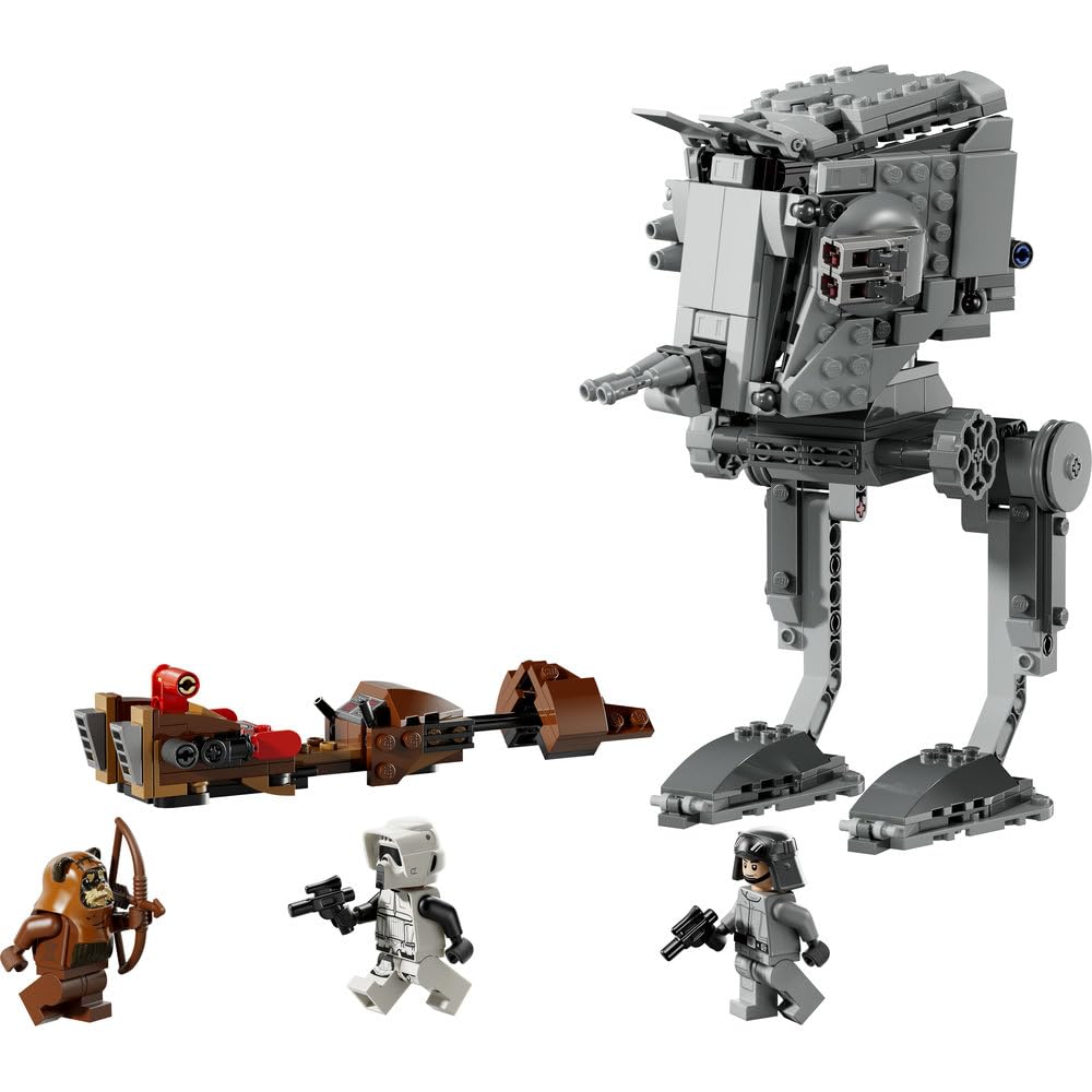 LEGO Star Wars SMART Play: Atak AT-ST na Endor 75424 | Interaktywna zabawka dla dzieci 8+, seria SMART Play, prezent Star Wars, klocki dla chłopca i dziewczynki, 347 elementów