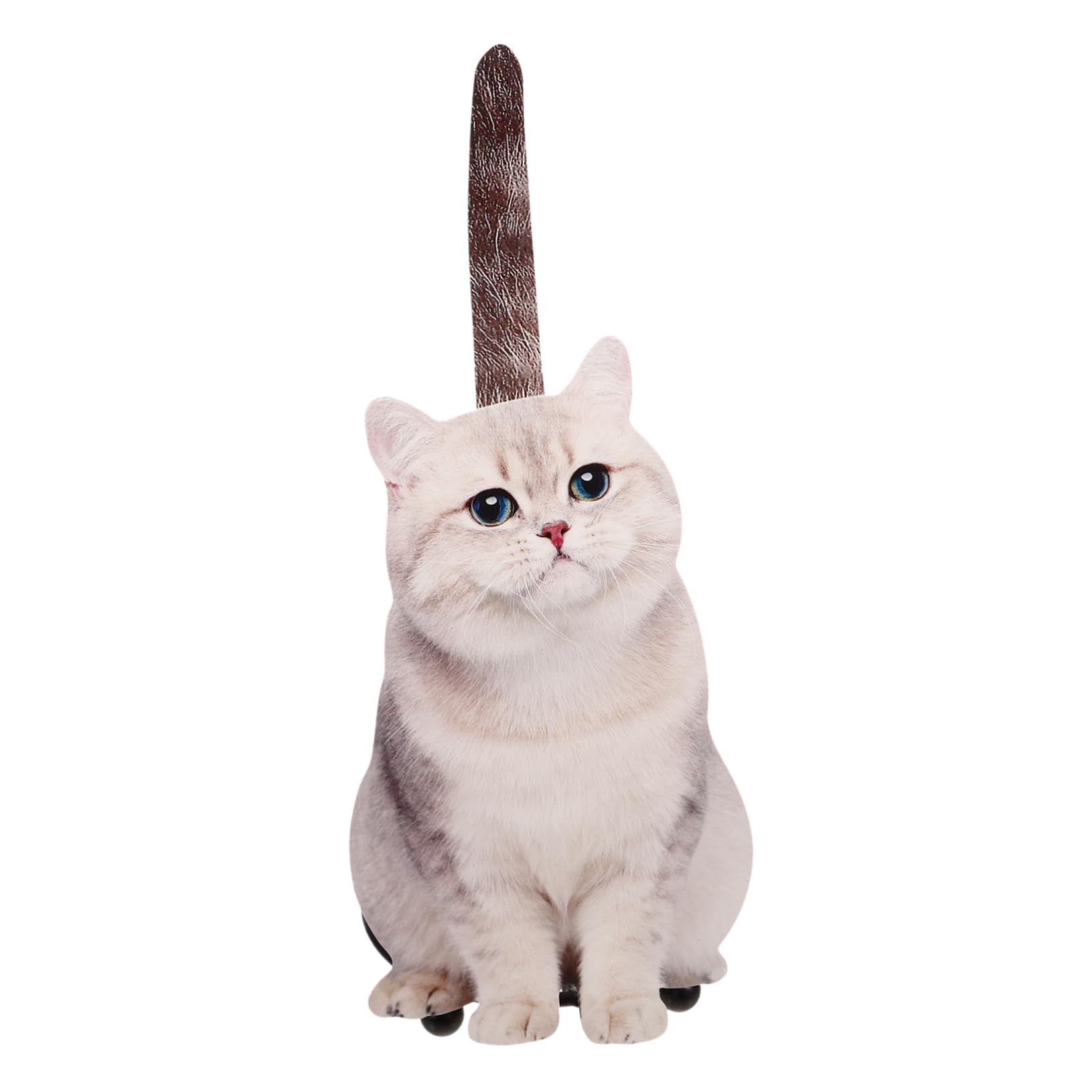 SOLUSTRE Porte-Papier Toilette en Fer de Chat Mignon Rangement pour Rouleau, Accessoire Décoratif Compact pour Salle de Bain et Salon