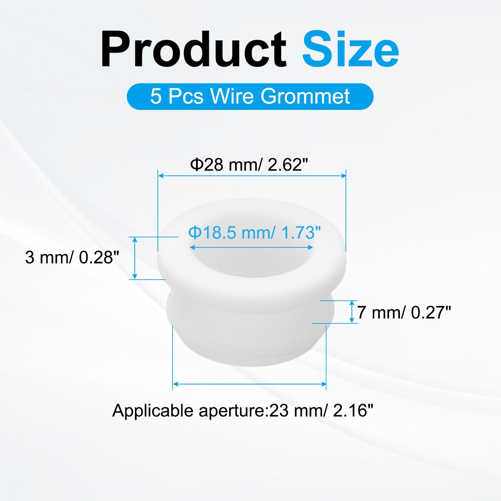PATIKIL 5pcs Wire Grommet - Image 2