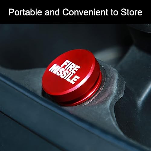 Miniatura 7 de 3 piezas de aluminio a prueba de polvo Tapón de botón de 12 voltios accesorios de repuesto de aluminio anodizado decoración de coche compatible con