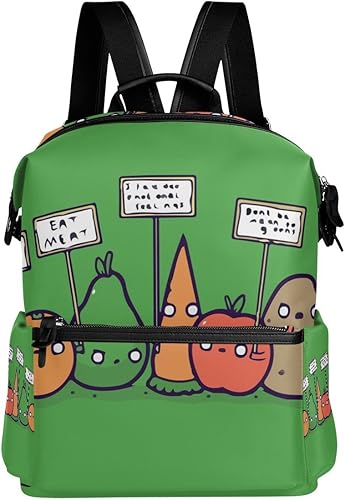 Amazon 旅立の店 リュックサック バックパック 野菜柄 面白い ポリエステル レザー ファッション 通勤 通学 旅人 レディース Amazon 旅立の店 リュックサック バックパック 野菜柄 面白い ポリエステル レザー ファッション 通勤 通学 旅人 レディース