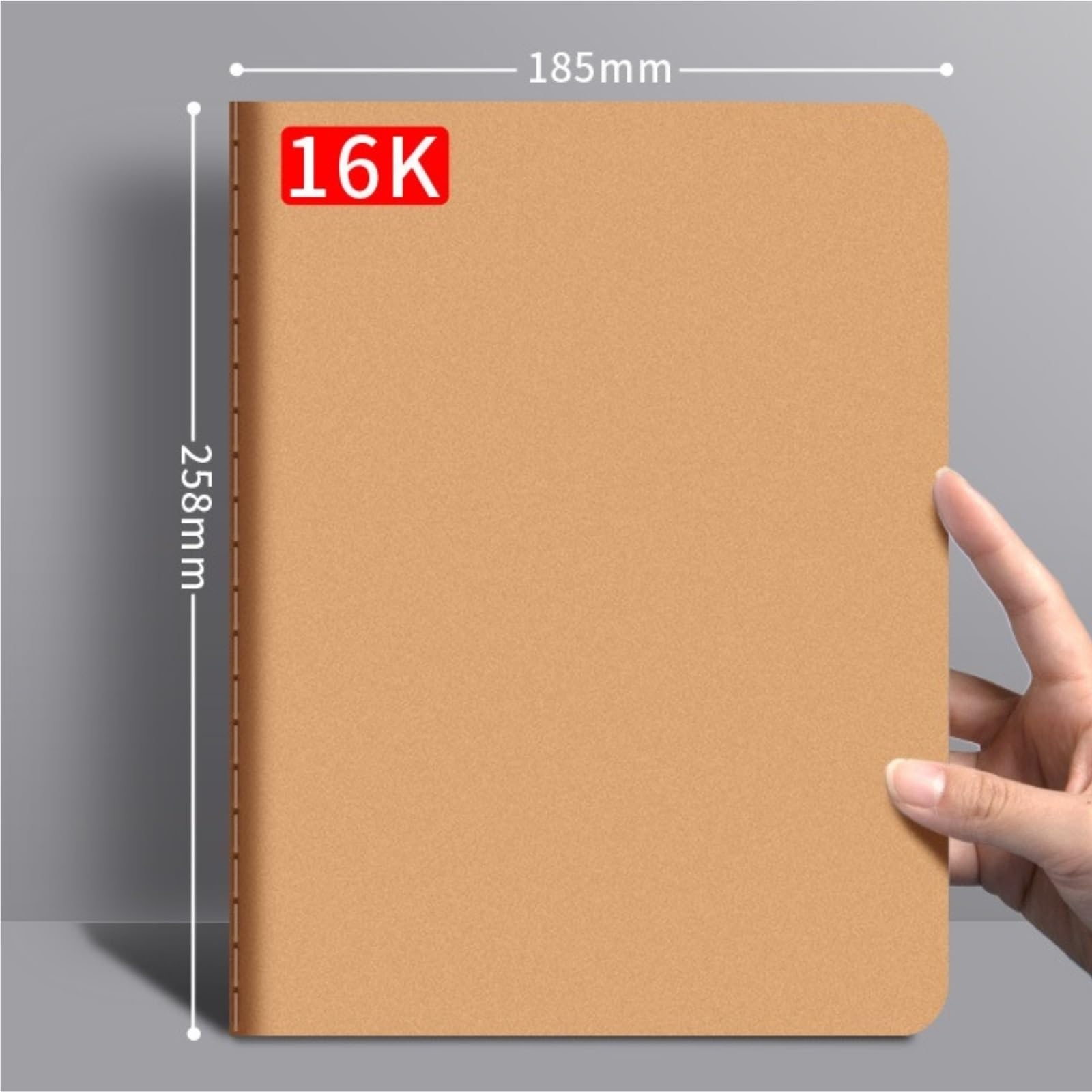 Notatnik Dziennik Pogrubiony, Prosty Notes Z Wiązaniem, Dziennik Podróżny Materiały piśmiennicze(Black1)