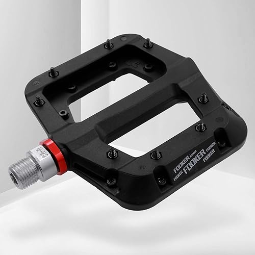 Miniatura 8 de Pedales FOOKER MTB para bicicleta de montaña 3 rodamientos antideslizantes ligeros de fibra de nailon pedales de plataforma de bicicleta para BMX